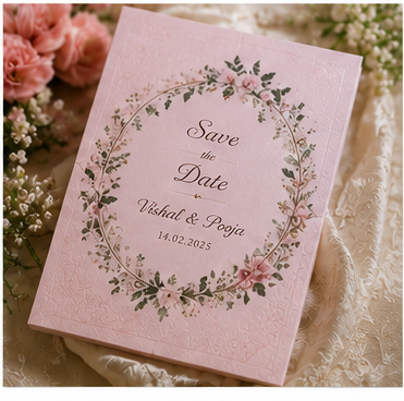 Save the Date Floral Card