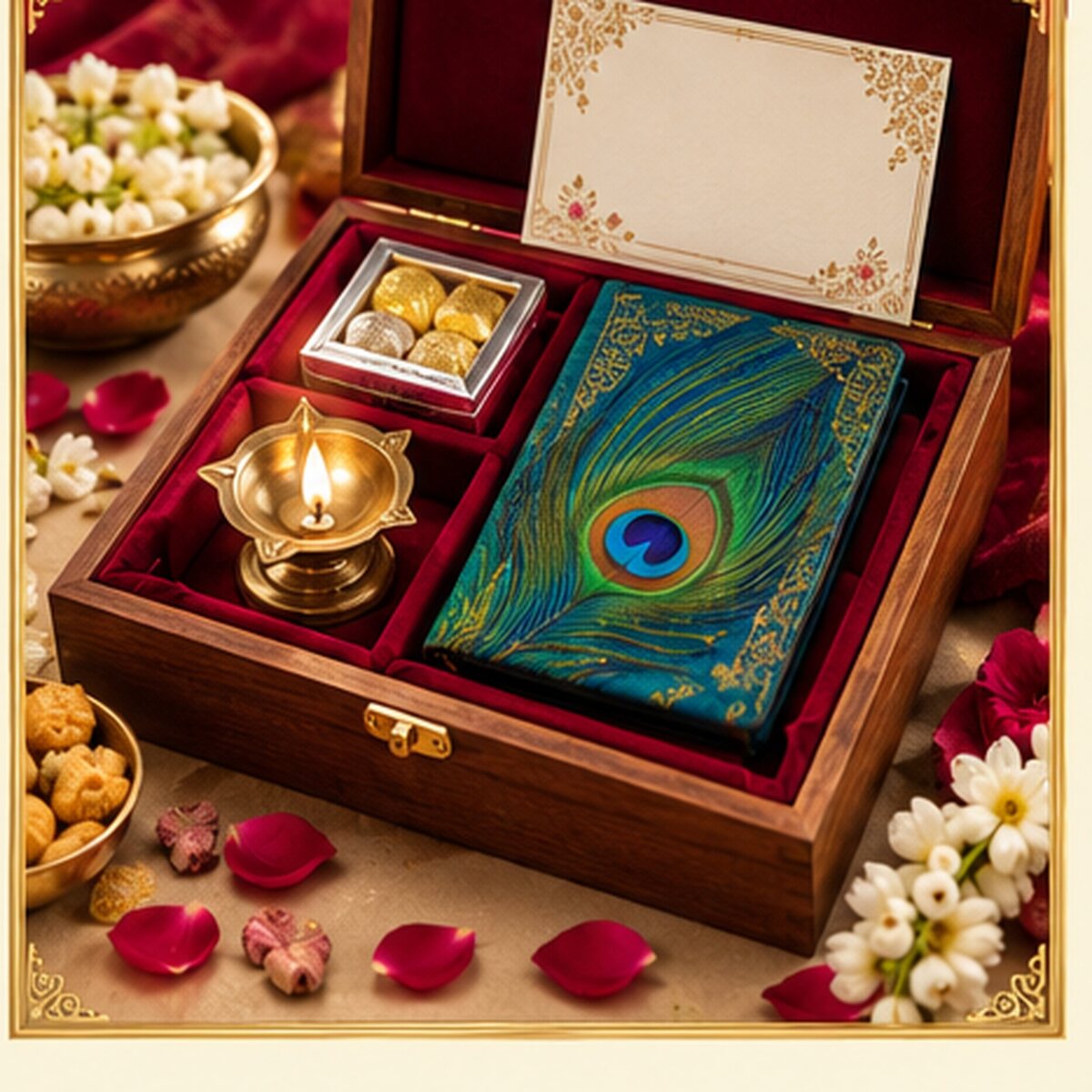 Blush floral wedding invitation from the Ramki Cards gallery