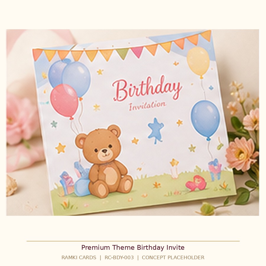 Premium Theme Birthday Invite