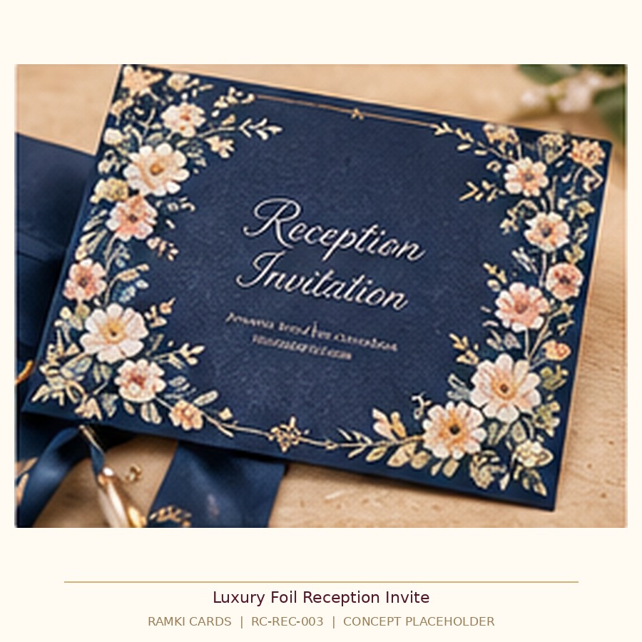 Luxury Foil Reception Invite